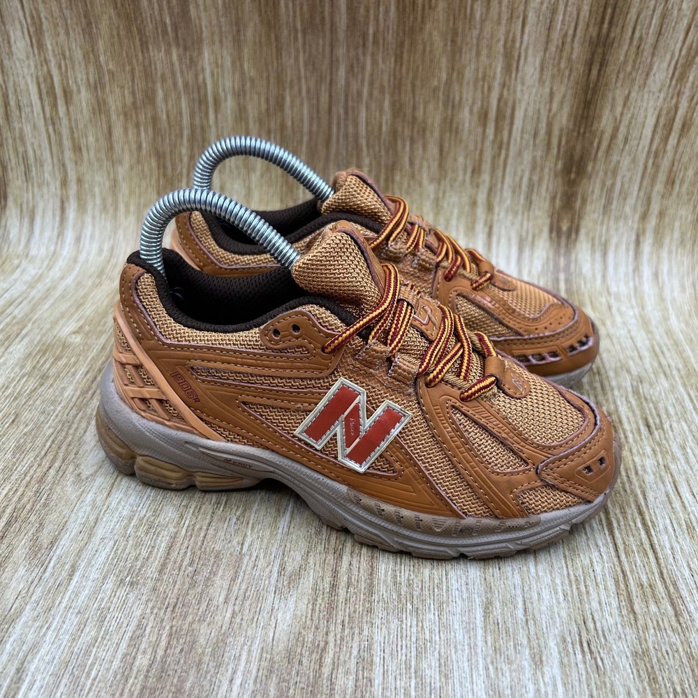 New Balance 1906R Kids Size 1Y Brown Tobacco Mesh Running Shoes Sneakers